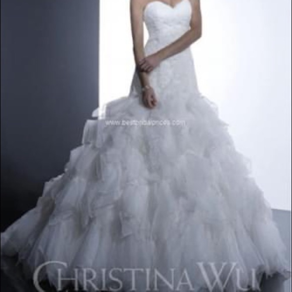 Christina Wu Ivory Wedding Dress Orig. Size 16